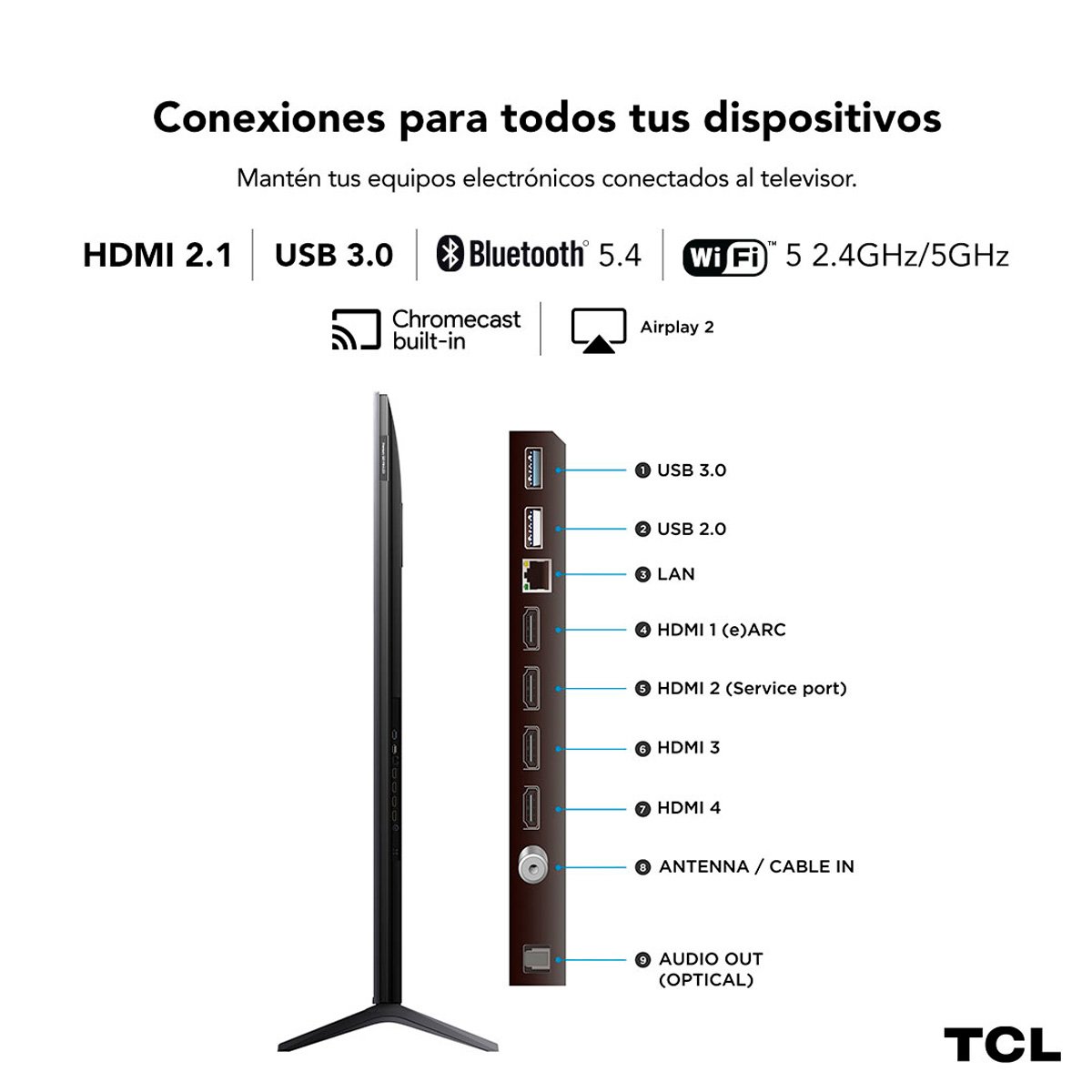 SMART TV TCL QLED 4K UHD 85” 85C6K - 13