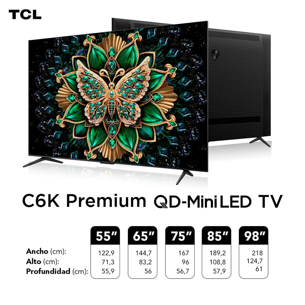 SMART TV TCL QLED 4K UHD 85” 85C6K - 14