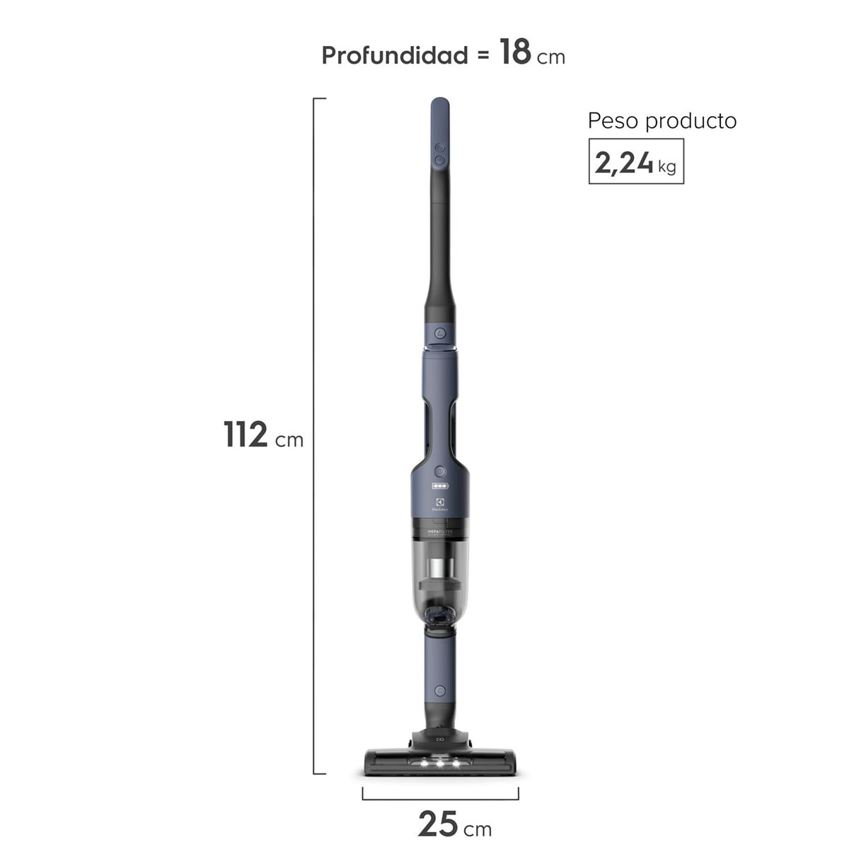 ASPIRADORA VERTICAL ELECTROLUX INALÁMBRICA ERG019 - 2