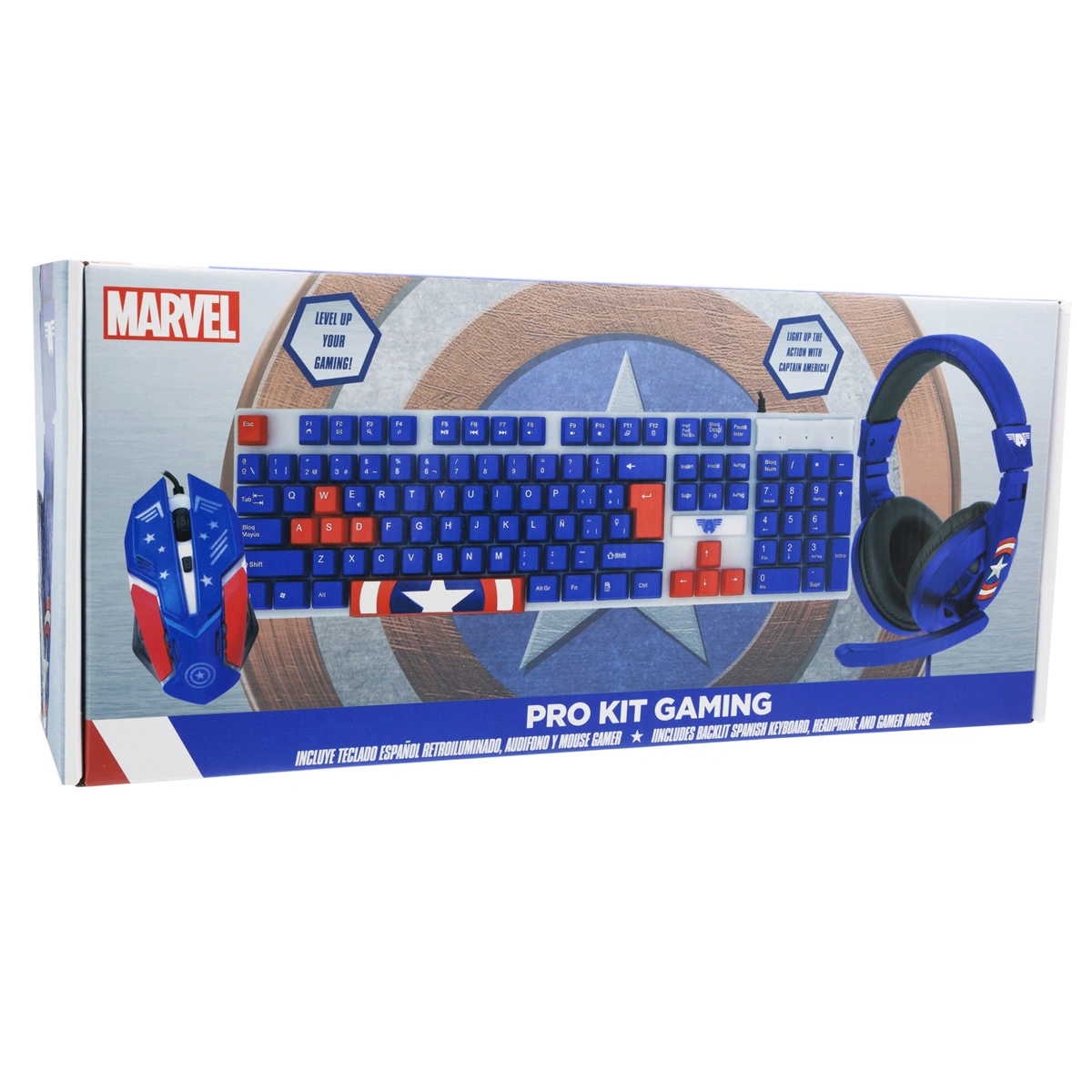 KIT GAMER DISNEY CAPITÁN AMERICA WINDOWS 3 EN 1 - 7