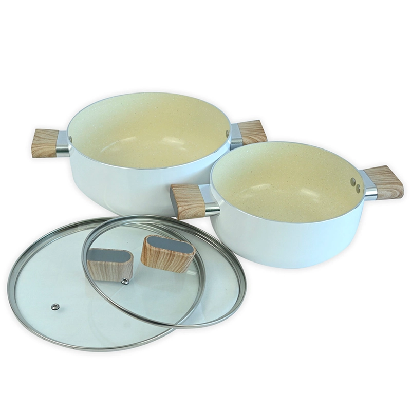 SET CACEROLA DORAL SATELLITE 20+24 CM CREMA - 2