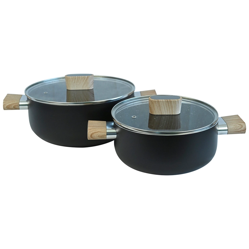 SET CACEROLA DORAL SATELLITE 20+24 CM NEGRO - 1
