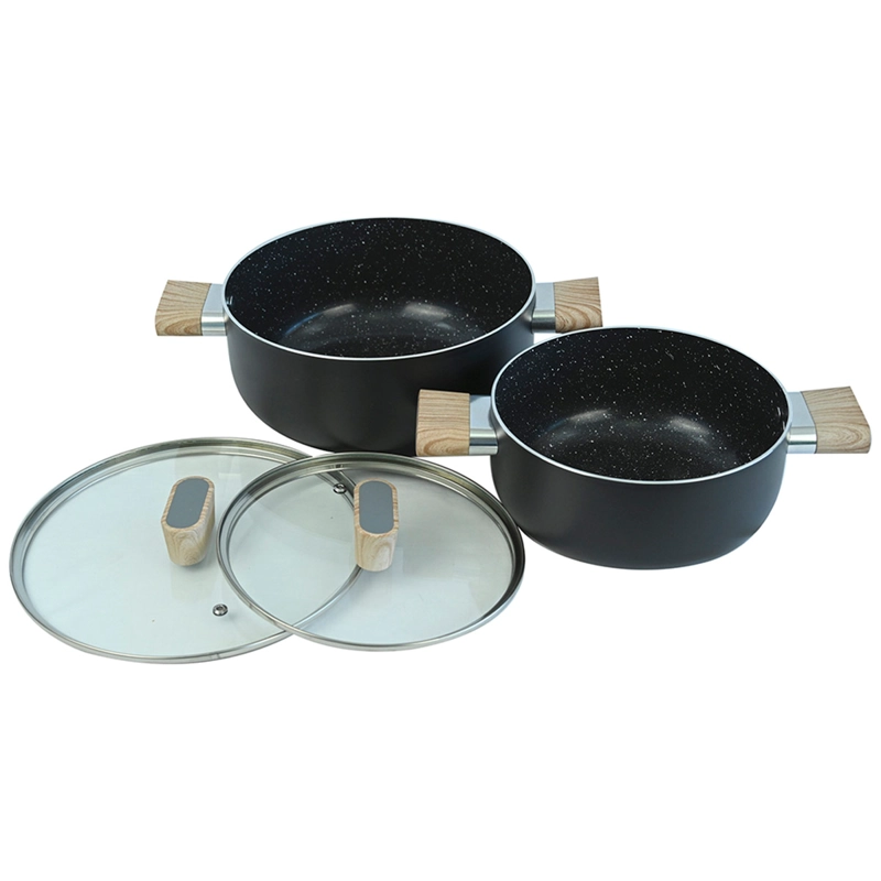 SET CACEROLA DORAL SATELLITE 20+24 CM NEGRO - 2