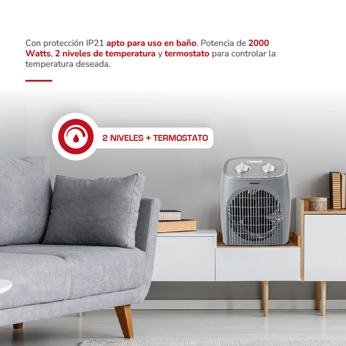 TERMOVENTILADOR THOMAS TH-FH28 - 3
