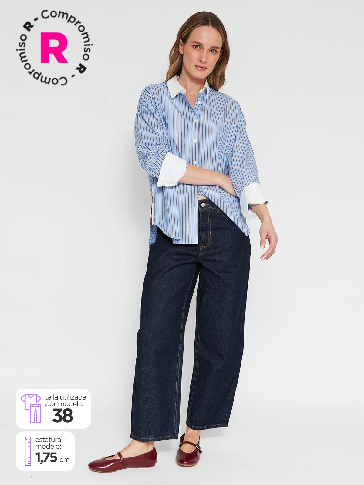 JEANS MUJER MARQUIS BARREL ALGODÓN  - 1