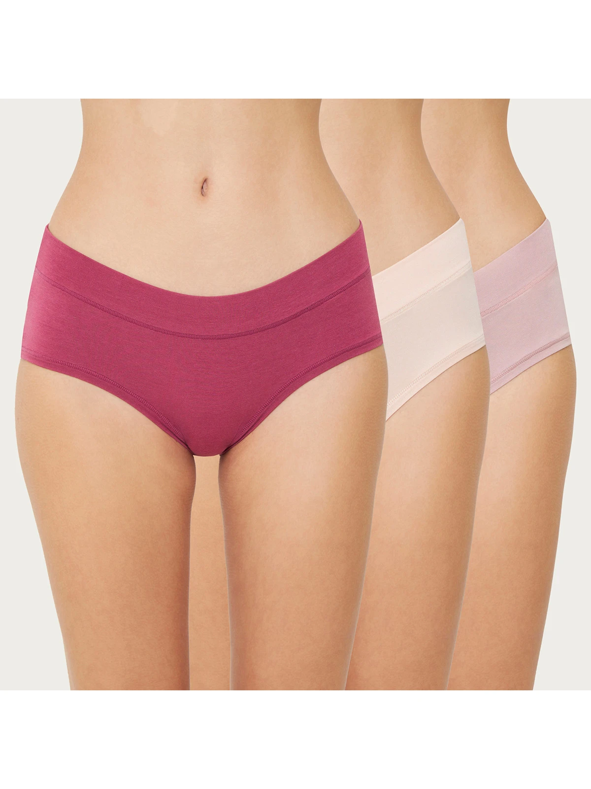 PACK 3 CALZONES PANTALETAS ALGODÓN ORGÁNICO MUJER PALMERS ROSADO 314B - 1