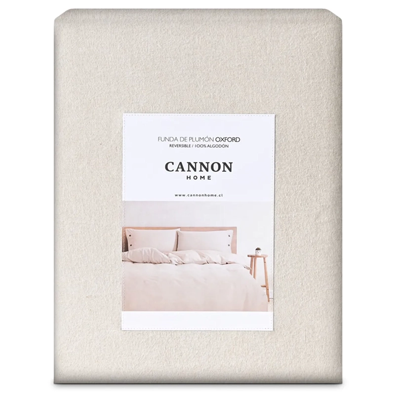 FUNDA PLUMÓN CANNON 220 X 160 CM ALGODÓN 1.5PL BEIGE - 5