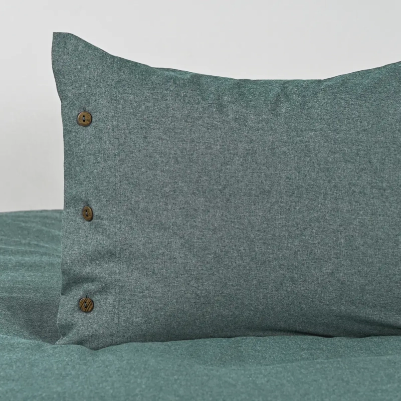 FUNDA PLUMÓN CANNON 220 X 160 CM ALGODÓN 1.5 PLAZAS VERDE - 3