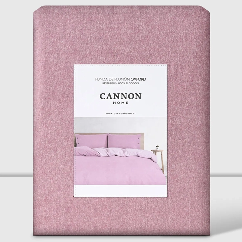 FUNDA PLUMÓN CANNON 220 X 220 CM ALGODÓN 2 PLAZAS LILA - 5