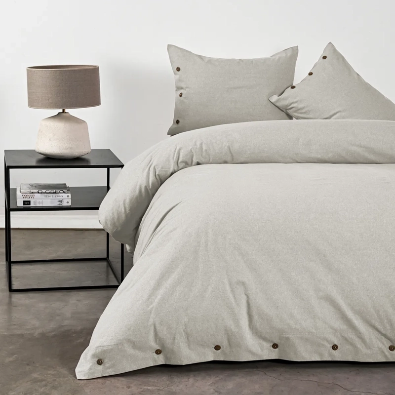 FUNDA PLUMÓN CANNON 220 X 260 CM ALGODÓN KING BEIGE - 1