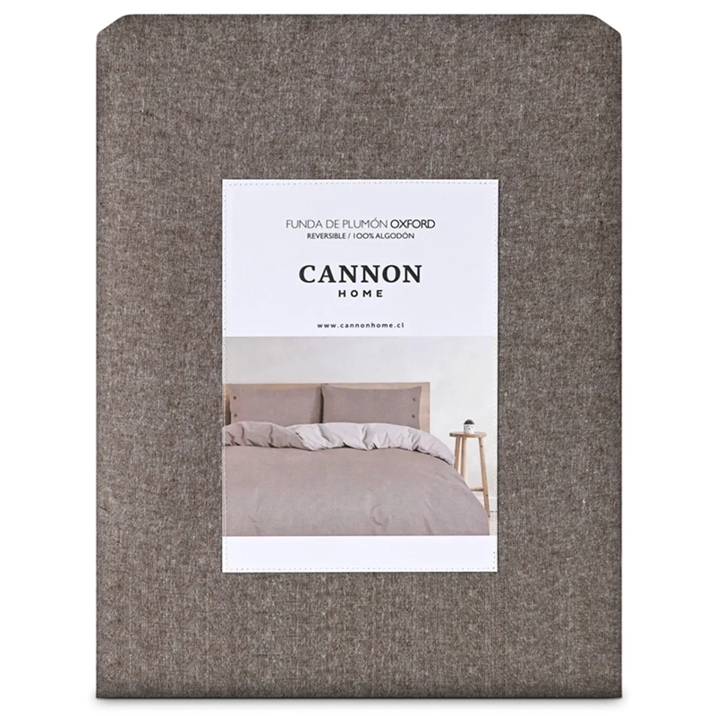 FUNDA PLUMÓN CANNON 220 X 260 CM ALGODÓN KING TABACO - 5