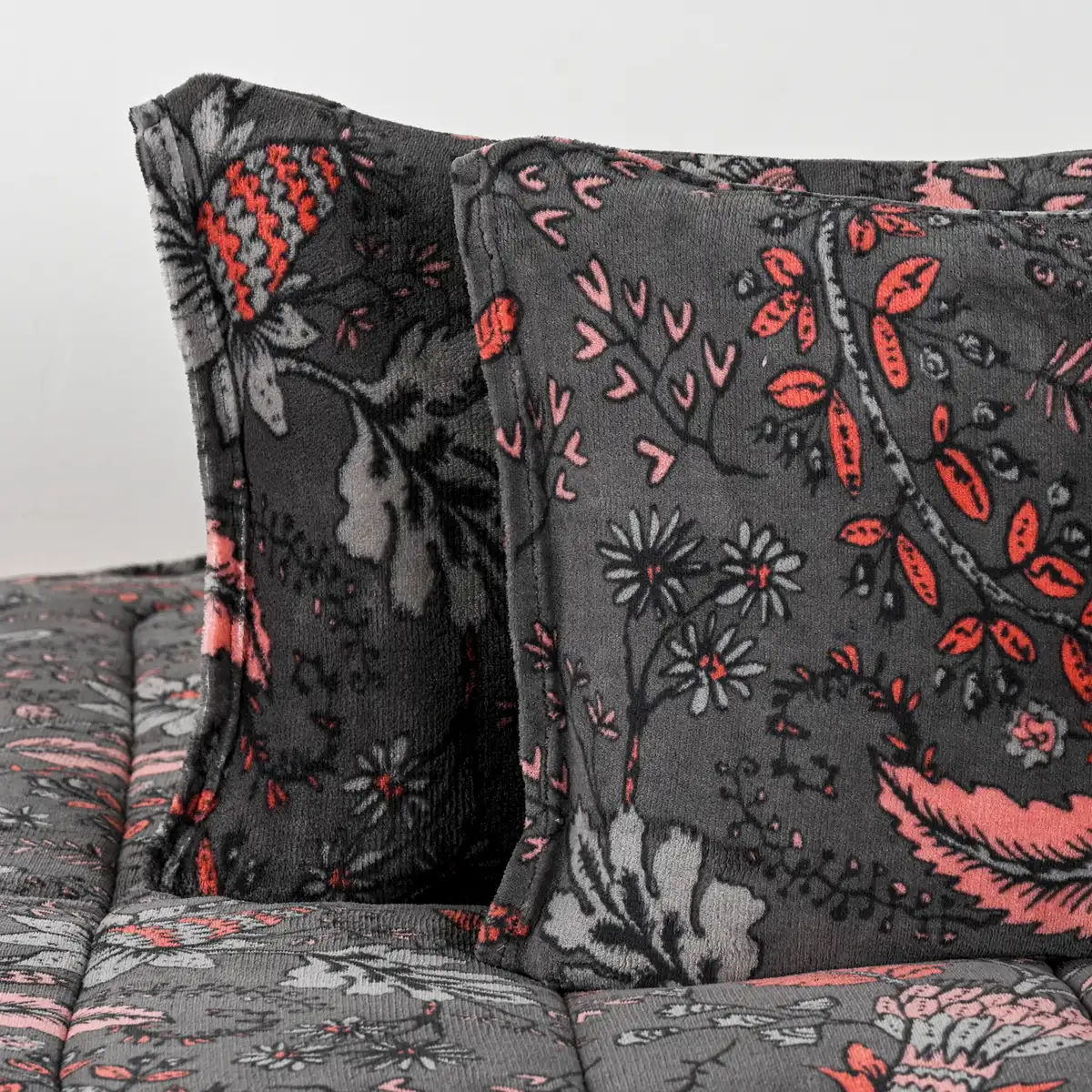 PLUMÓN AMERICAN FAMILY FLORIPA 2 PLAZAS MICROFIBRA MULTICOLOR SHERPA - 3