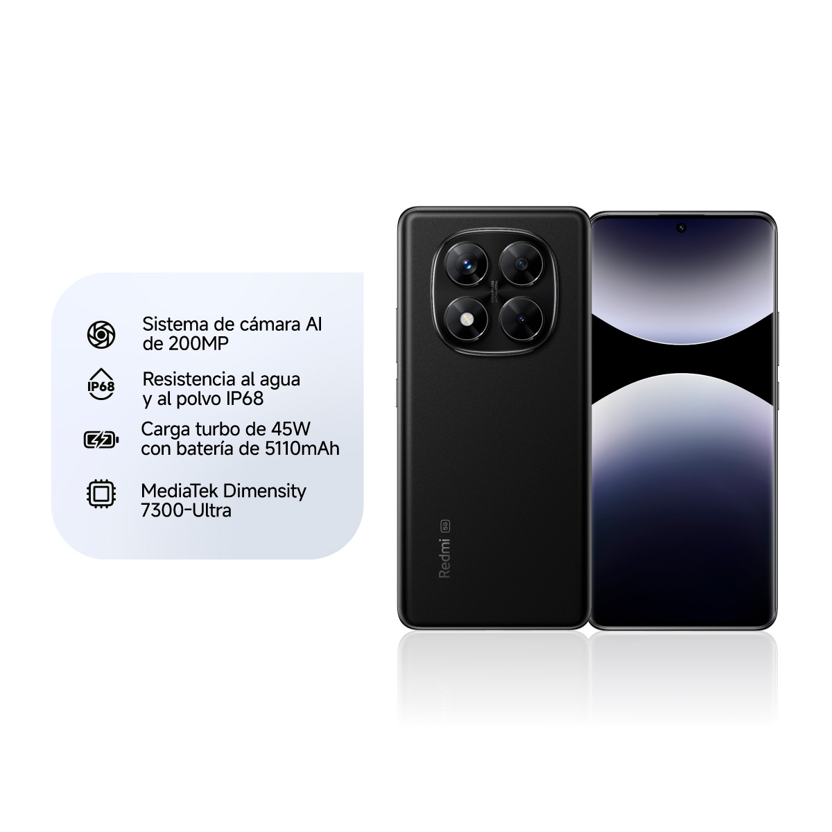 CELULAR XIAOMI REDMI NOTE 14 PRO 5G 6.6" 256 GB 8 GB RAM 200MP(OIS) + 8MP + 2MP - 3