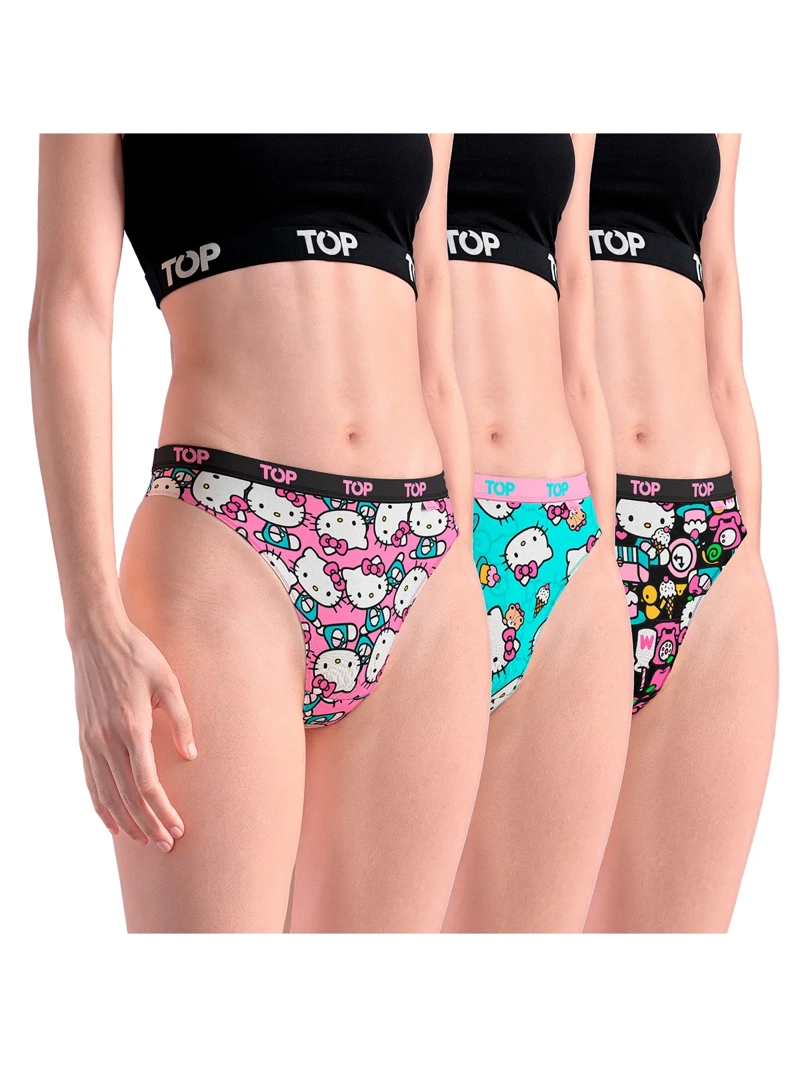 PACK 3 CALZONES COLALESS ALGODÓN MUJER TOP MULTICOLOR M502HKP3C1 - 1
