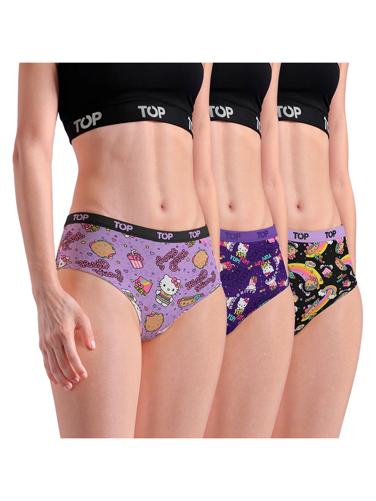 PACK 3 CALZONES PANTALETAS ALGODÓN MUJER TOP MULTICOLOR M206HKP3C2 - 1