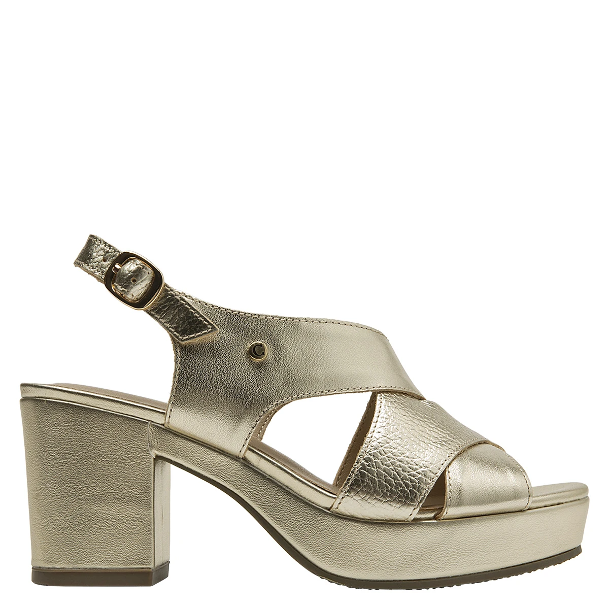 SANDALIAS MUJER CARRANO DORADO CRM0012 CUERO - 1