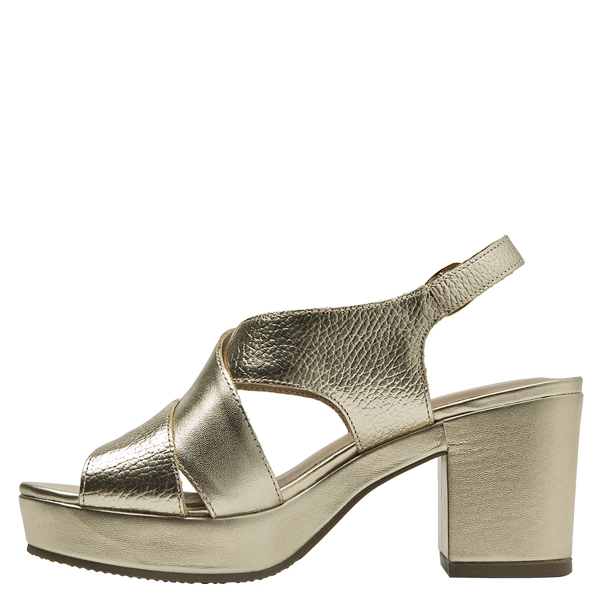 SANDALIAS MUJER CARRANO DORADO CRM0012 CUERO - 4