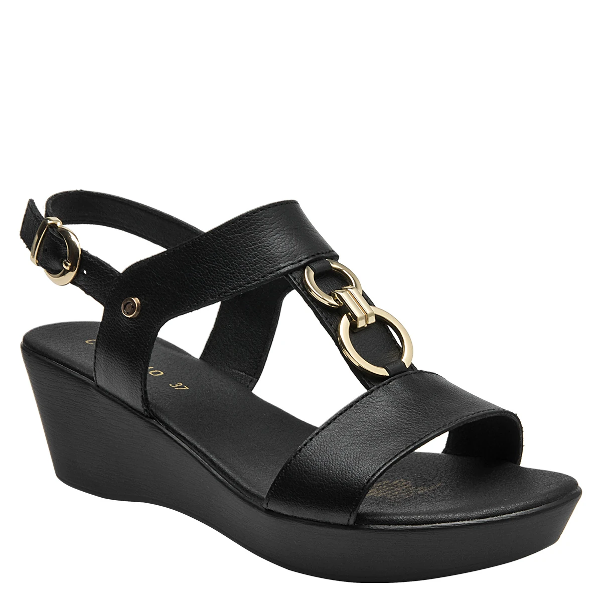 SANDALIAS MUJER CARRANO NEGRO CRM0169 CUERO - 2