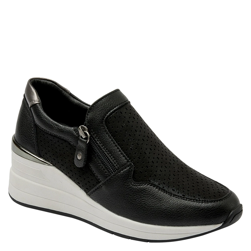 ZAPATILLAS MUJER CARRANO CASUALES NEGRO CRM0152 CUERO - 2