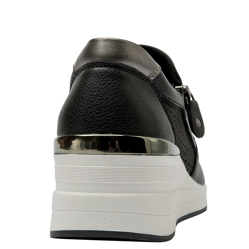 ZAPATILLAS MUJER CARRANO CASUALES NEGRO CRM0152 CUERO - 5