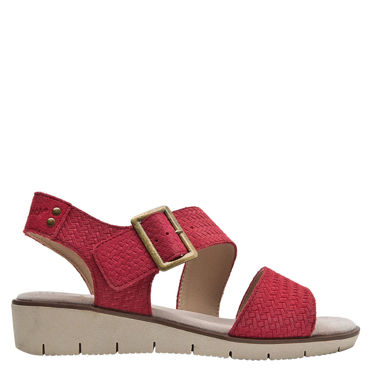 SANDALIAS MUJER PANAMA JACK CUERO ROJO PJM0118 - 1