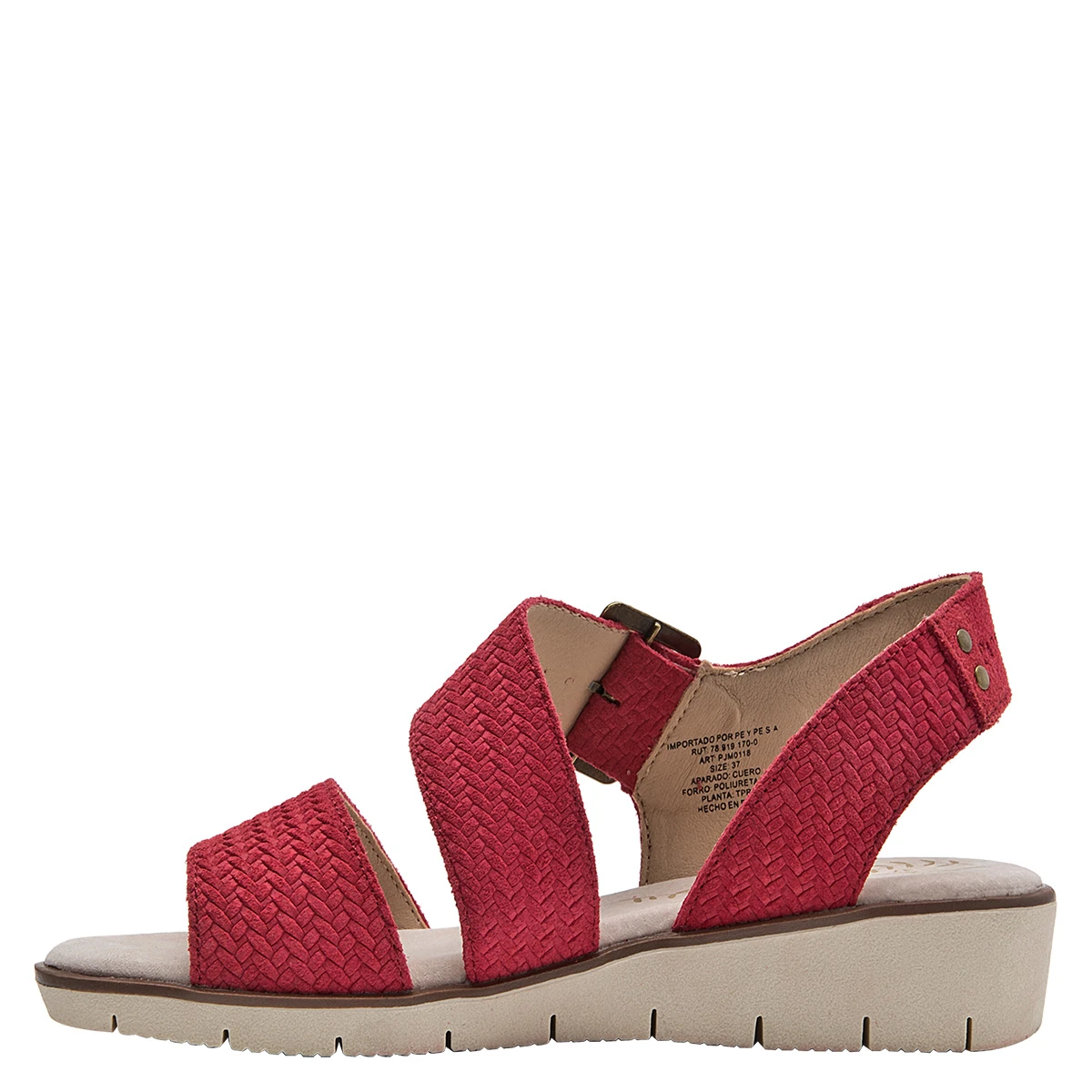 SANDALIAS MUJER PANAMA JACK CUERO ROJO PJM0118 - 4