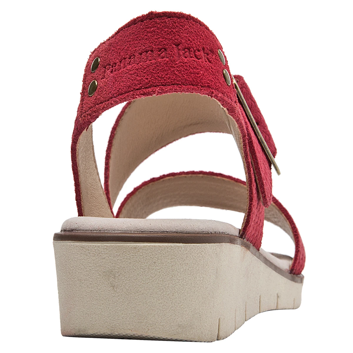 SANDALIAS MUJER PANAMA JACK CUERO ROJO PJM0118 - 5