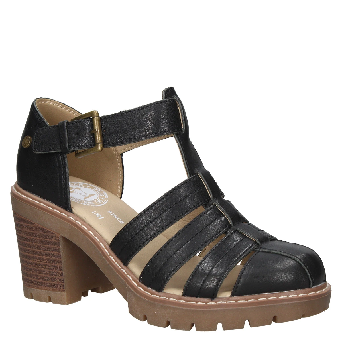 SANDALIAS MUJER PANAMA JACK CUERO NEGRO PJM0119 - 2