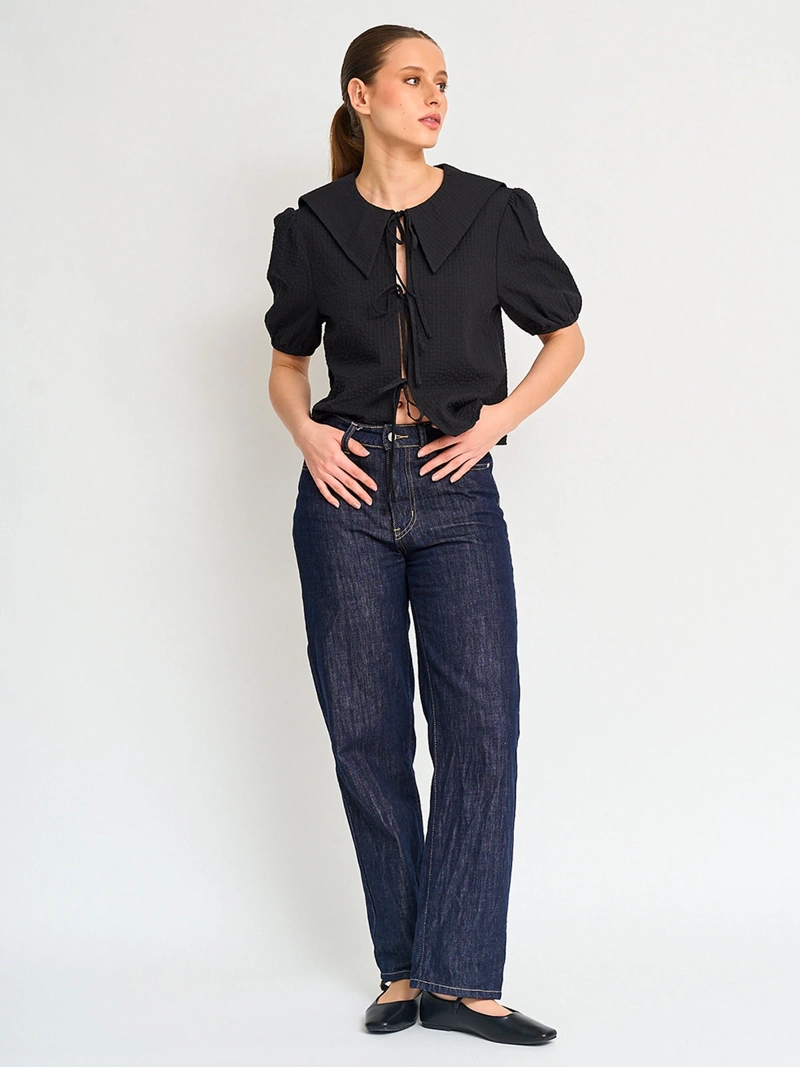 BLUSA MUJER MARQUIS ALGODÓN LAZOS - 4