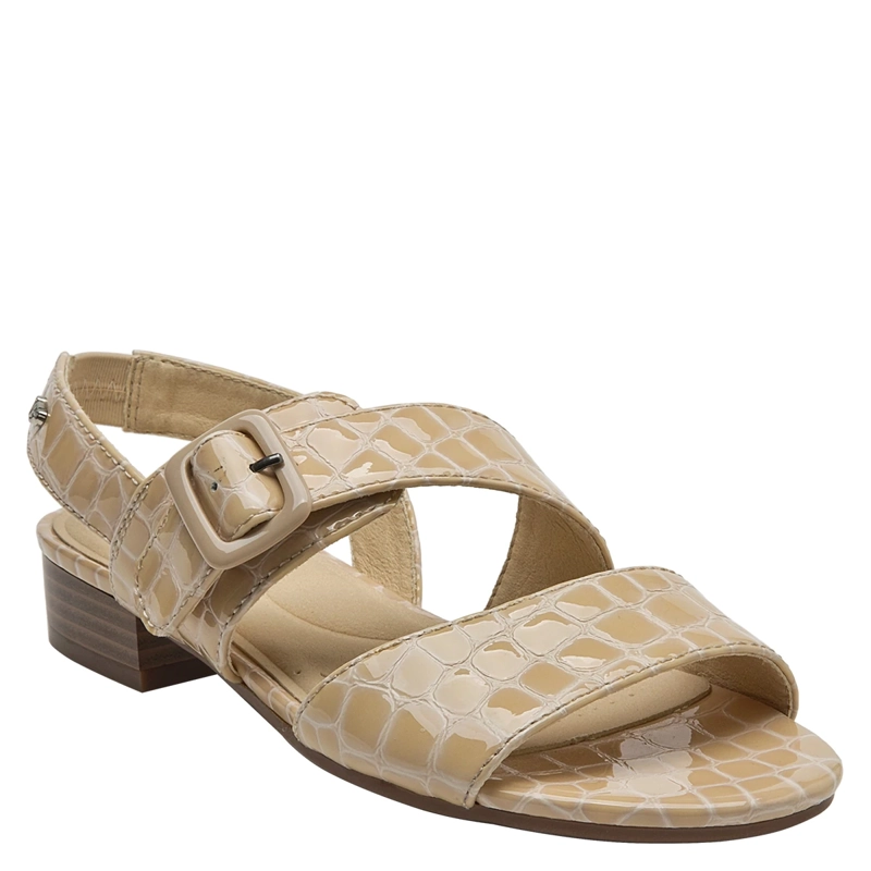 SANDALIAS MUJER 16 HRS BEIGE 16M0077 CUERO - 2