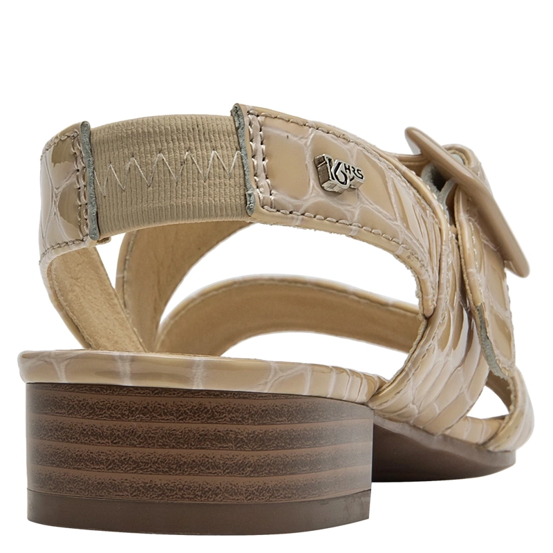 SANDALIAS MUJER 16 HRS BEIGE 16M0077 CUERO - 5