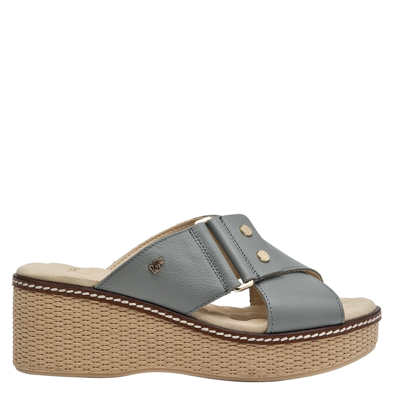 SANDALIAS MUJER 16 HRS CELESTE 16M0082 CUERO - 1