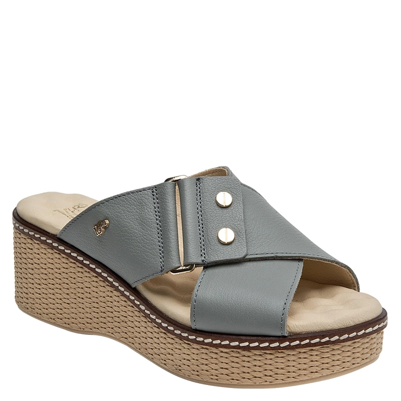 SANDALIAS MUJER 16 HRS CELESTE 16M0082 CUERO - 2