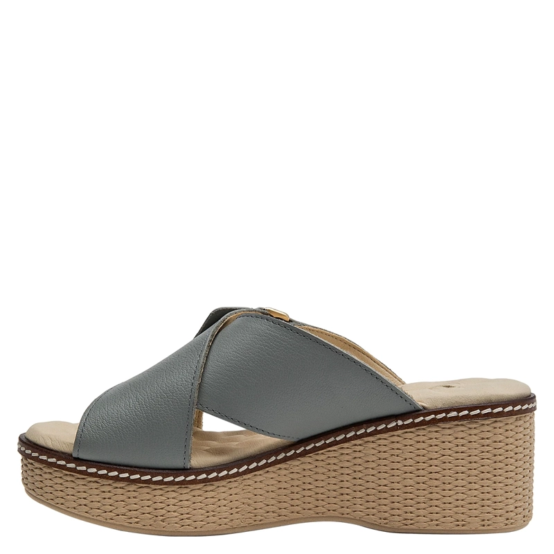 SANDALIAS MUJER 16 HRS CELESTE 16M0082 CUERO - 4