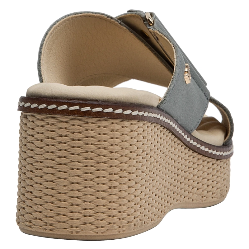 SANDALIAS MUJER 16 HRS CELESTE 16M0082 CUERO - 5