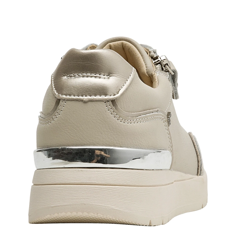 ZAPATILLAS MUJER 16 HRS CASUALES BEIGE 16M0080 CUERO - 5