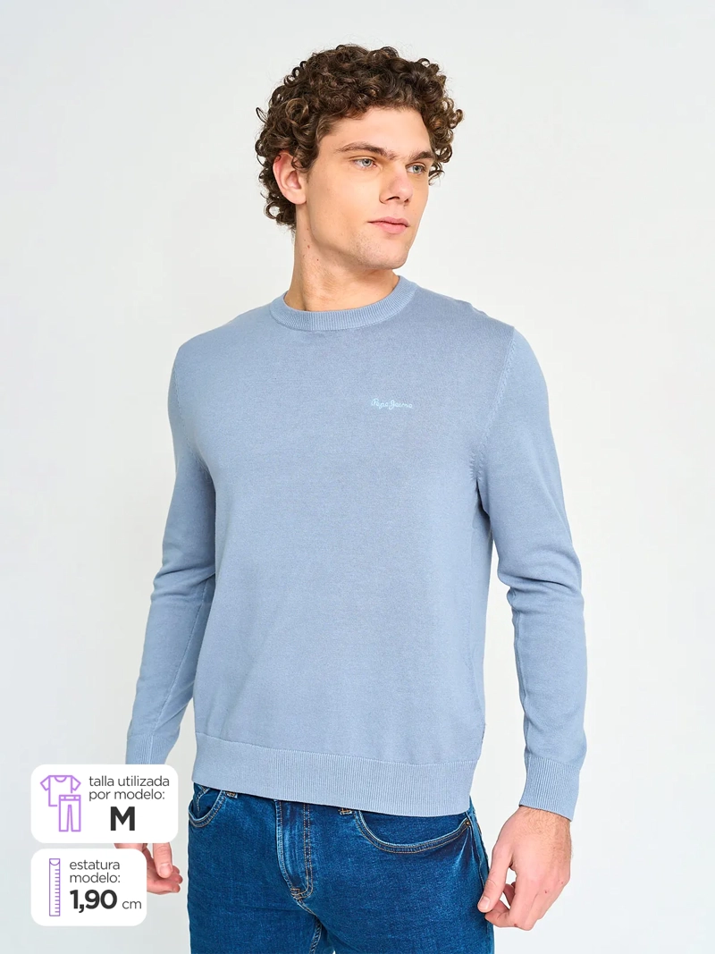 SWEATER HOMBRE PEPE JEANS ALGODÓN CUELLO REDONDO - 1