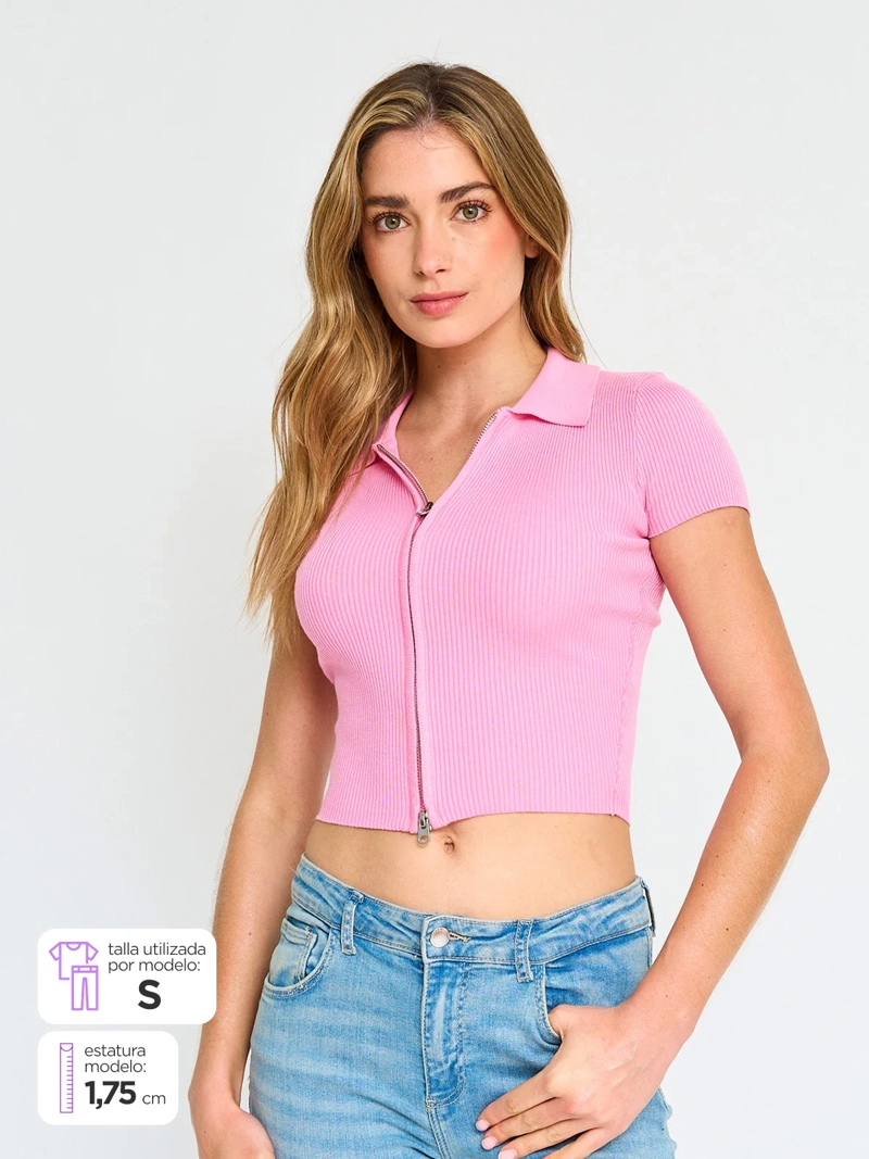 POLERA MANGA CORTA MUJER TALLY WEIJL - 1
