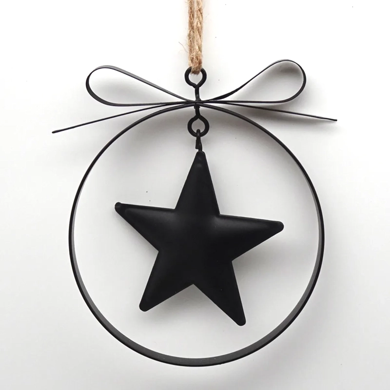 ADORNO NAVIDEÑO RIPLEY HOME GRANEL CIRCULO ESTRELLA - 1
