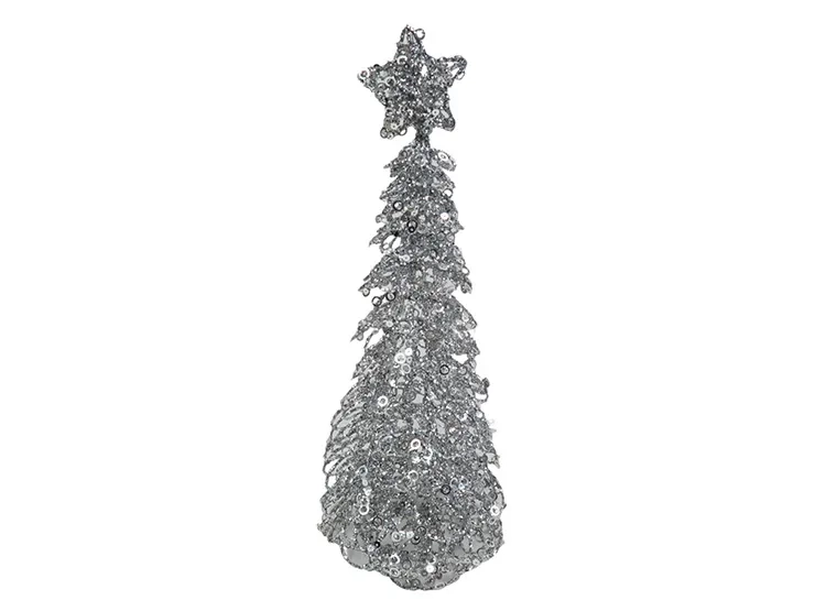 ADORNO NAVIDEÑO RIPLEY HOME MESA ÁRBOL PLATA - 1