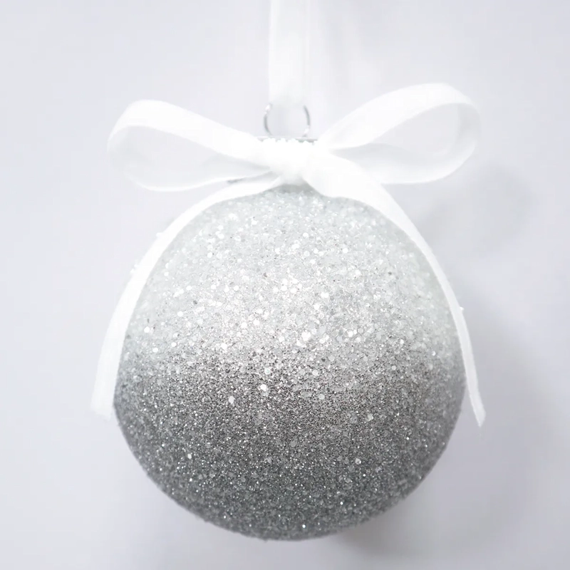 ADORNO NAVIDEÑO RIPLEY HOME GRANEL ESFERA DEGRADE BRILLO - 1