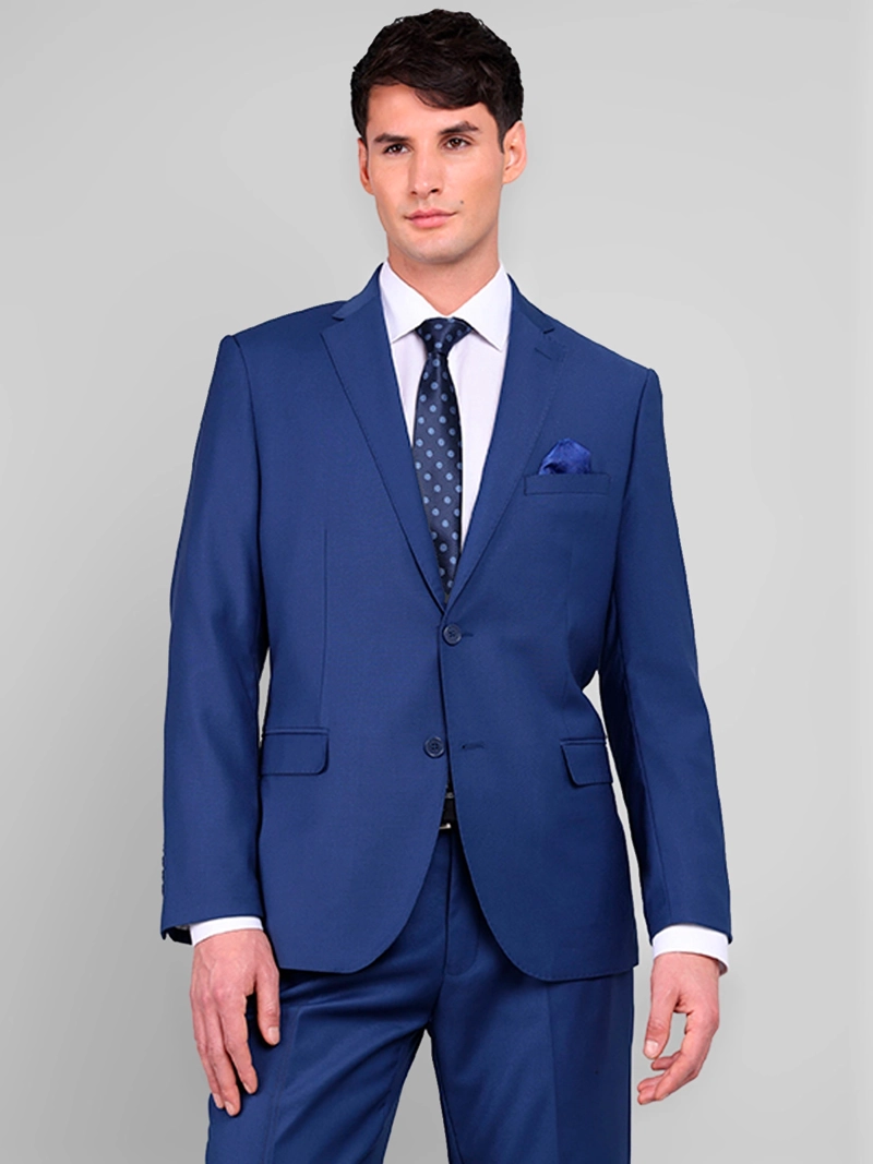 TRAJE HOMBRE VAN HEUSEN AZUL LISO - 1