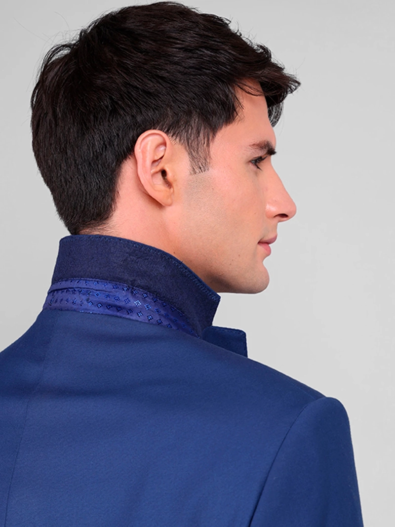 TRAJE HOMBRE VAN HEUSEN AZUL LISO - 4