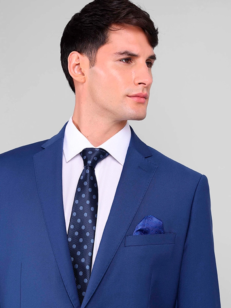TRAJE HOMBRE VAN HEUSEN AZUL LISO - 5