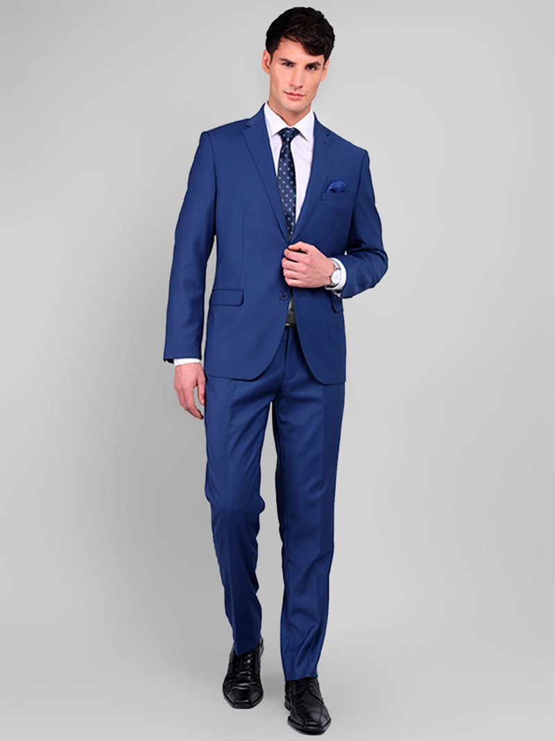 TRAJE HOMBRE VAN HEUSEN AZUL LISO - 6