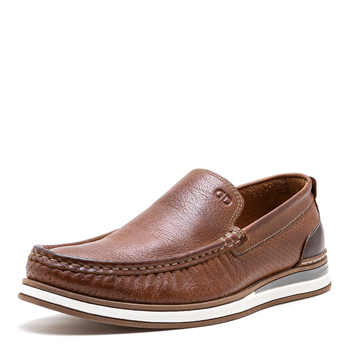 MOCASINES HOMBRE DEMOCRATA CAFÉ FLOW CUERO - 2