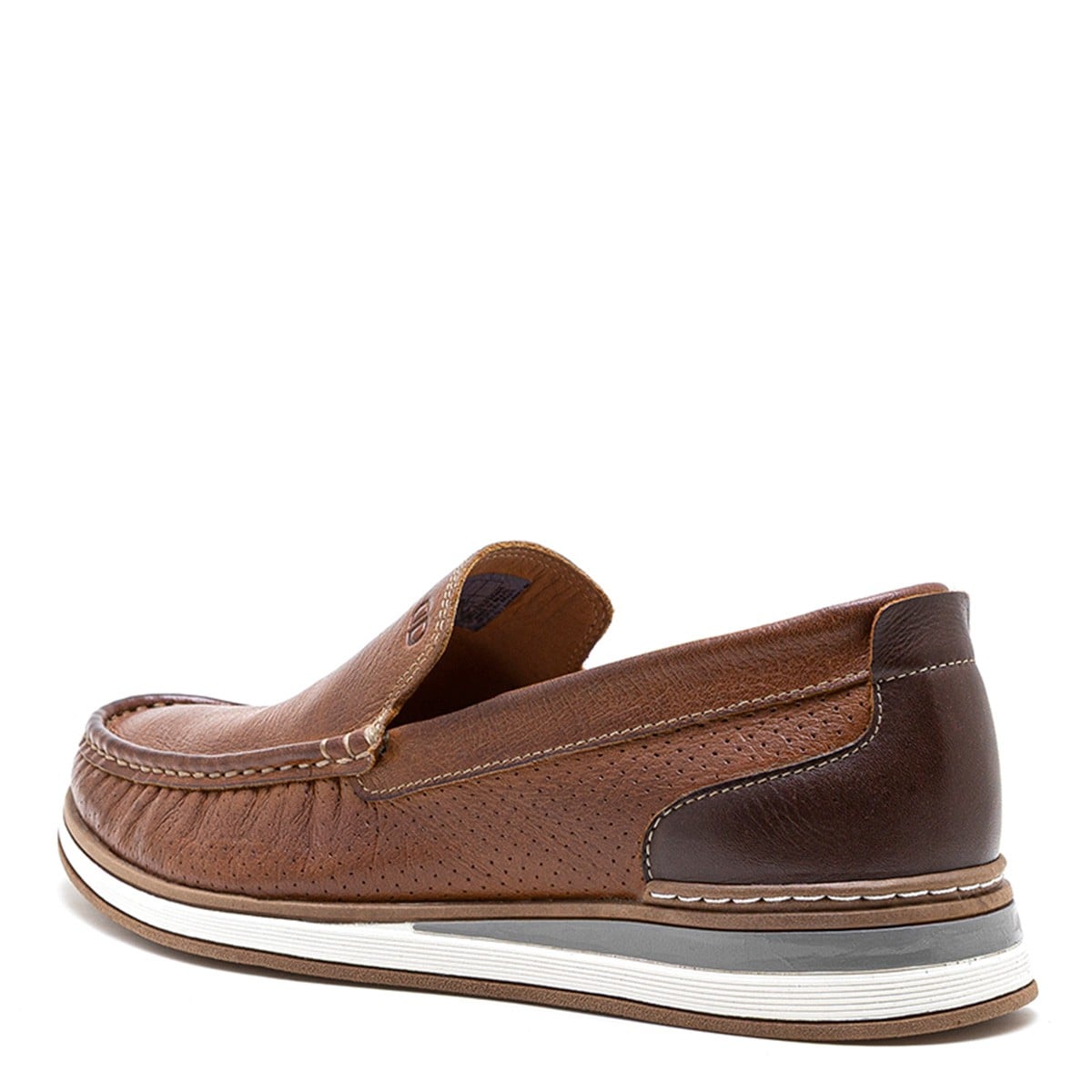 MOCASINES HOMBRE DEMOCRATA CAFÉ FLOW CUERO - 3