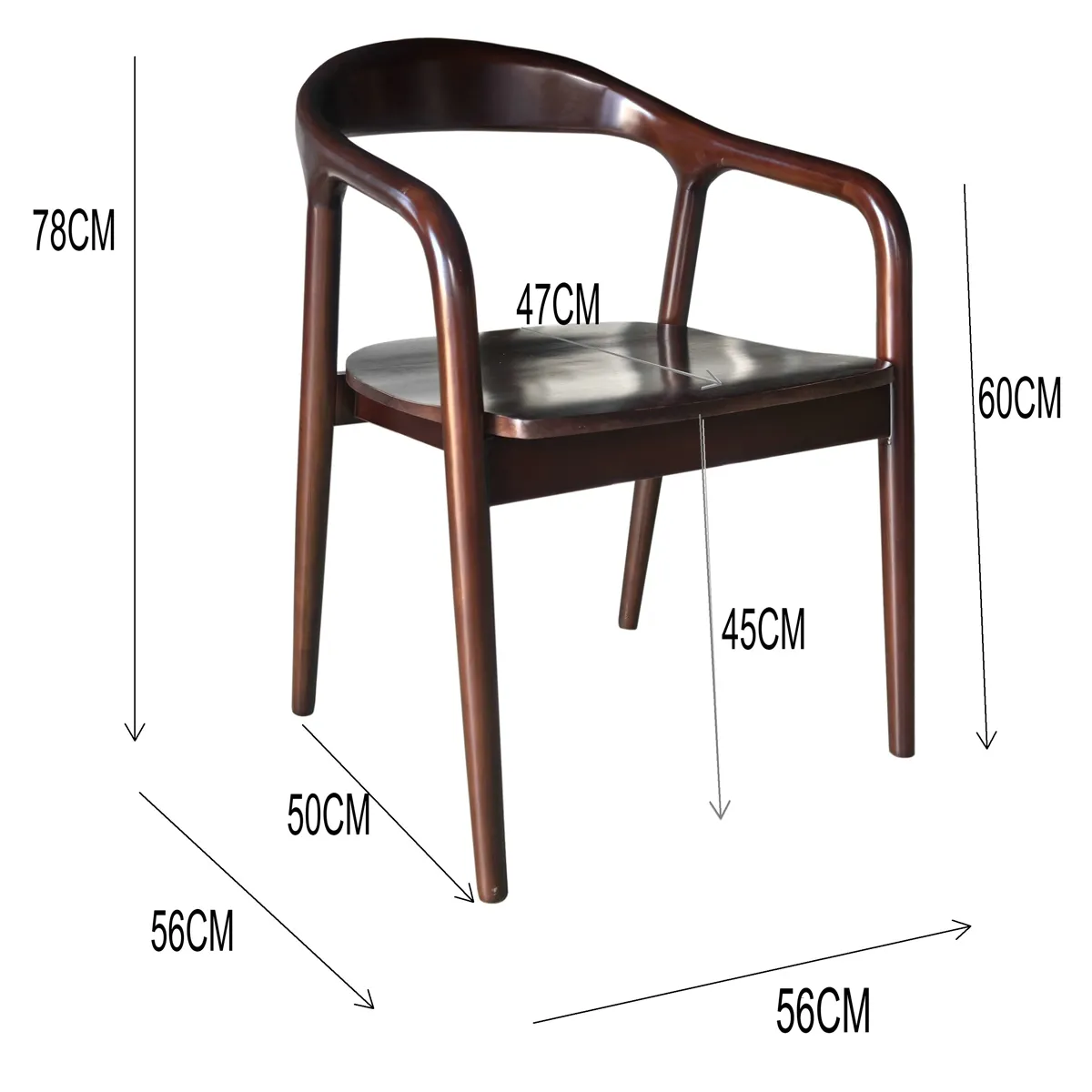 SILLA MAISON LINETT PACK 2 OSCURA BALI CAFÉ - 6