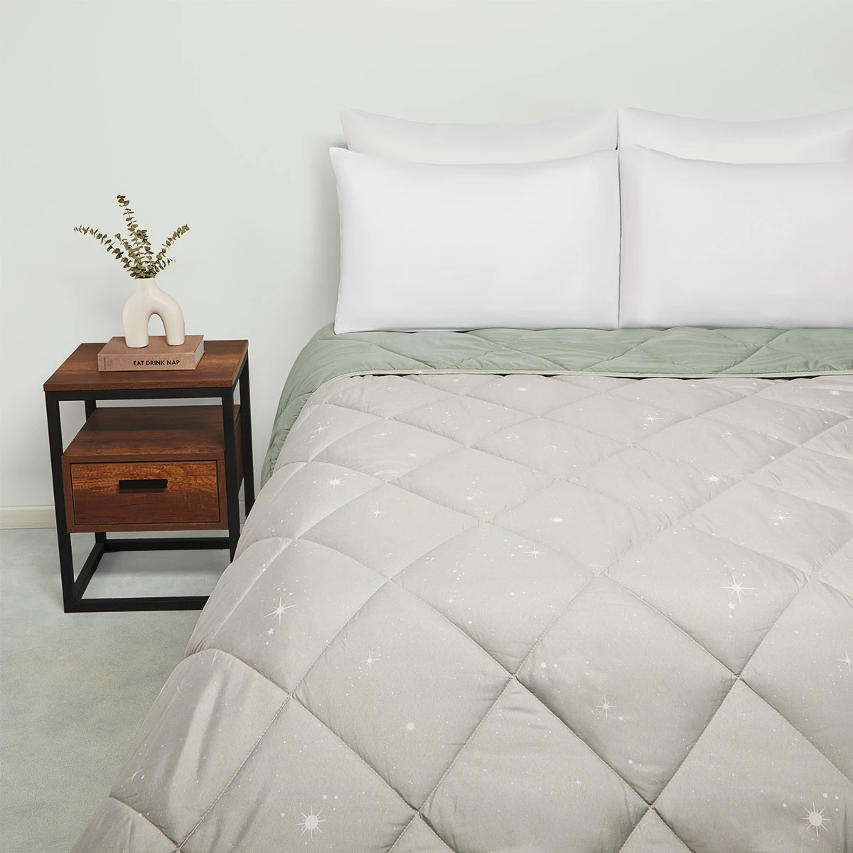 PLUMÓN RIPLEY HOME PROMO 1.5 PLAZAS GALAXY GRIS