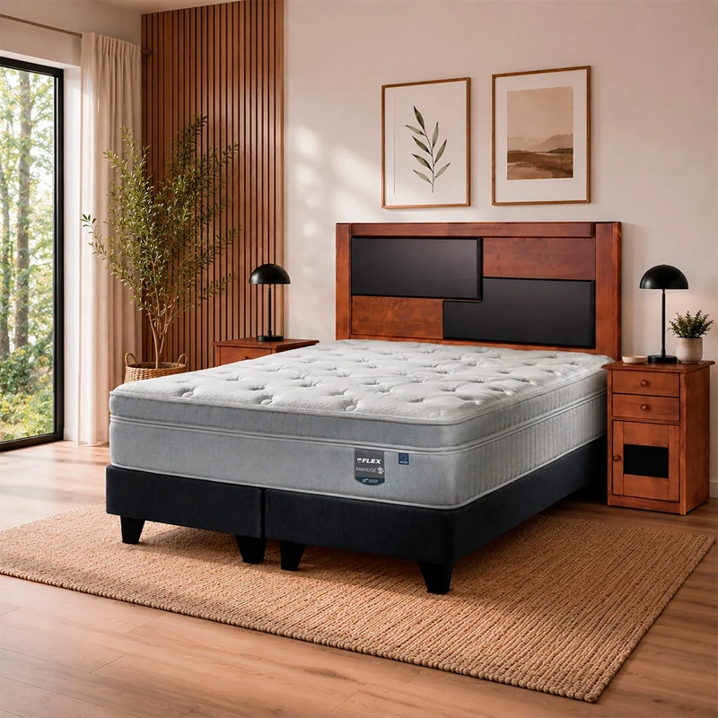 JUEGO DORMITORIO FLEX KING + SET COLONIA PARADISE - 5